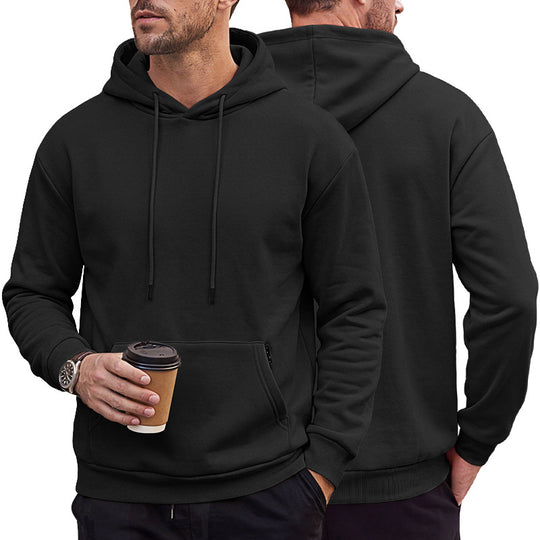 Herren Kapuzenpullover aus weichem Fleece mit Kängurutasche und verstellbarer Kapuze Shop Nory