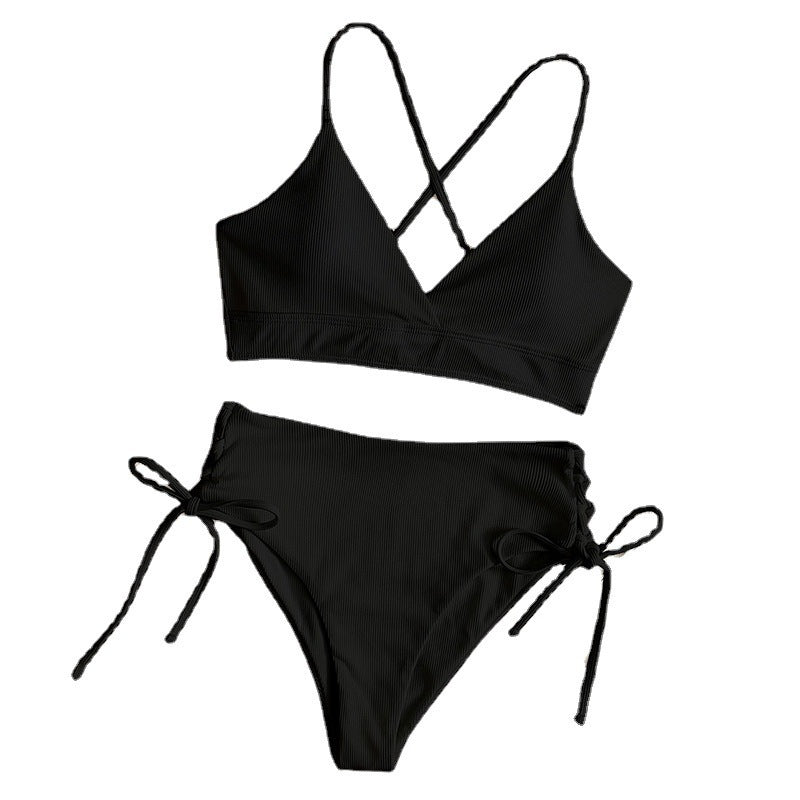 Damen Triangel-Bikini mit raffinierter Raffung Shopnory