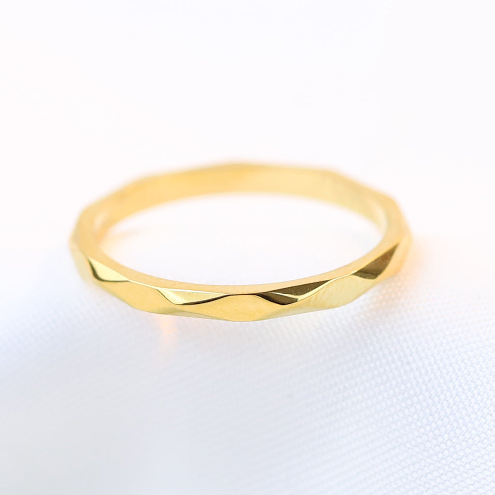 Damen Ring im modernen, facettierten Design Shop Nory