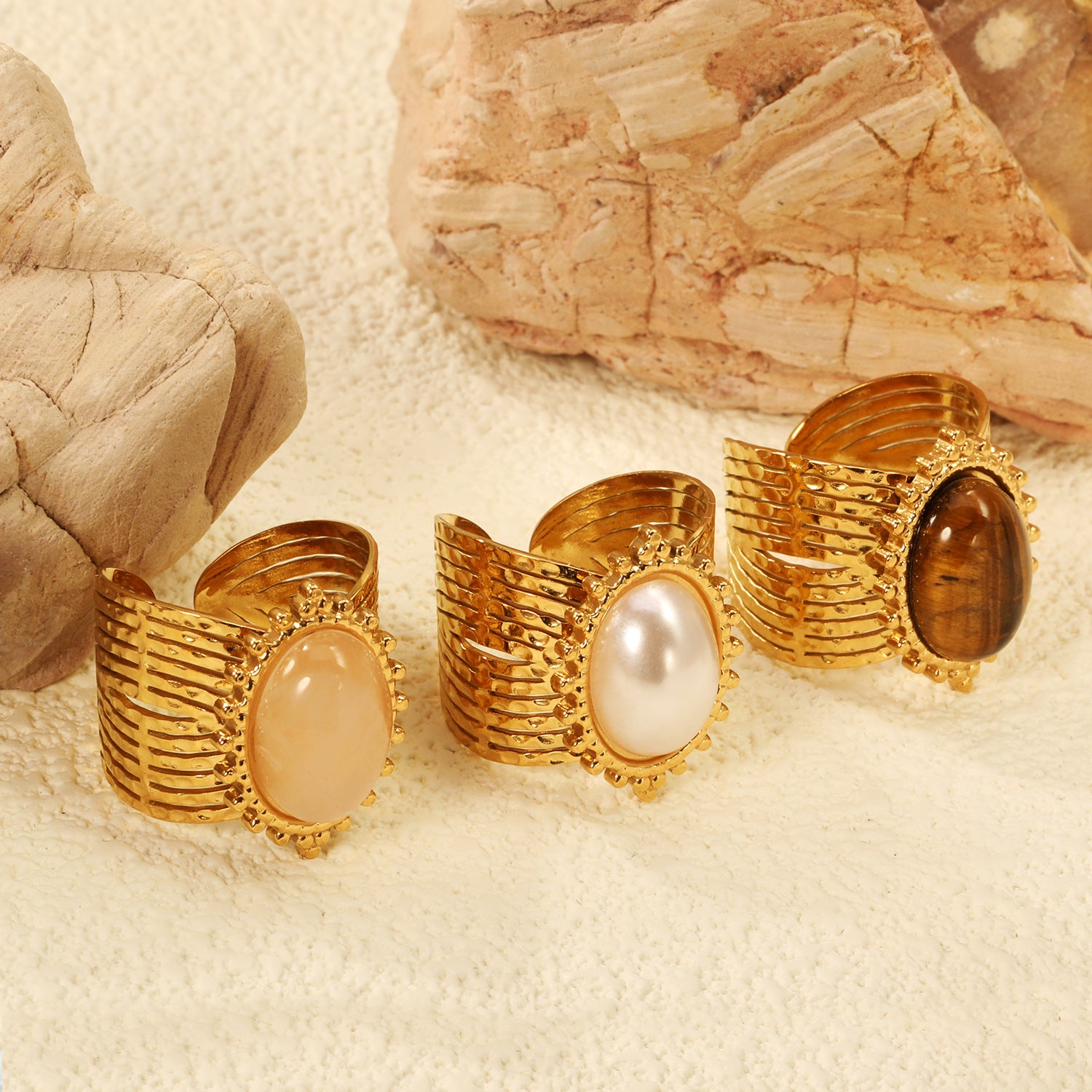 Damen Offener Ring mit kunstvollem Sonnenmotiv und anpassbarem Design Shop Nory