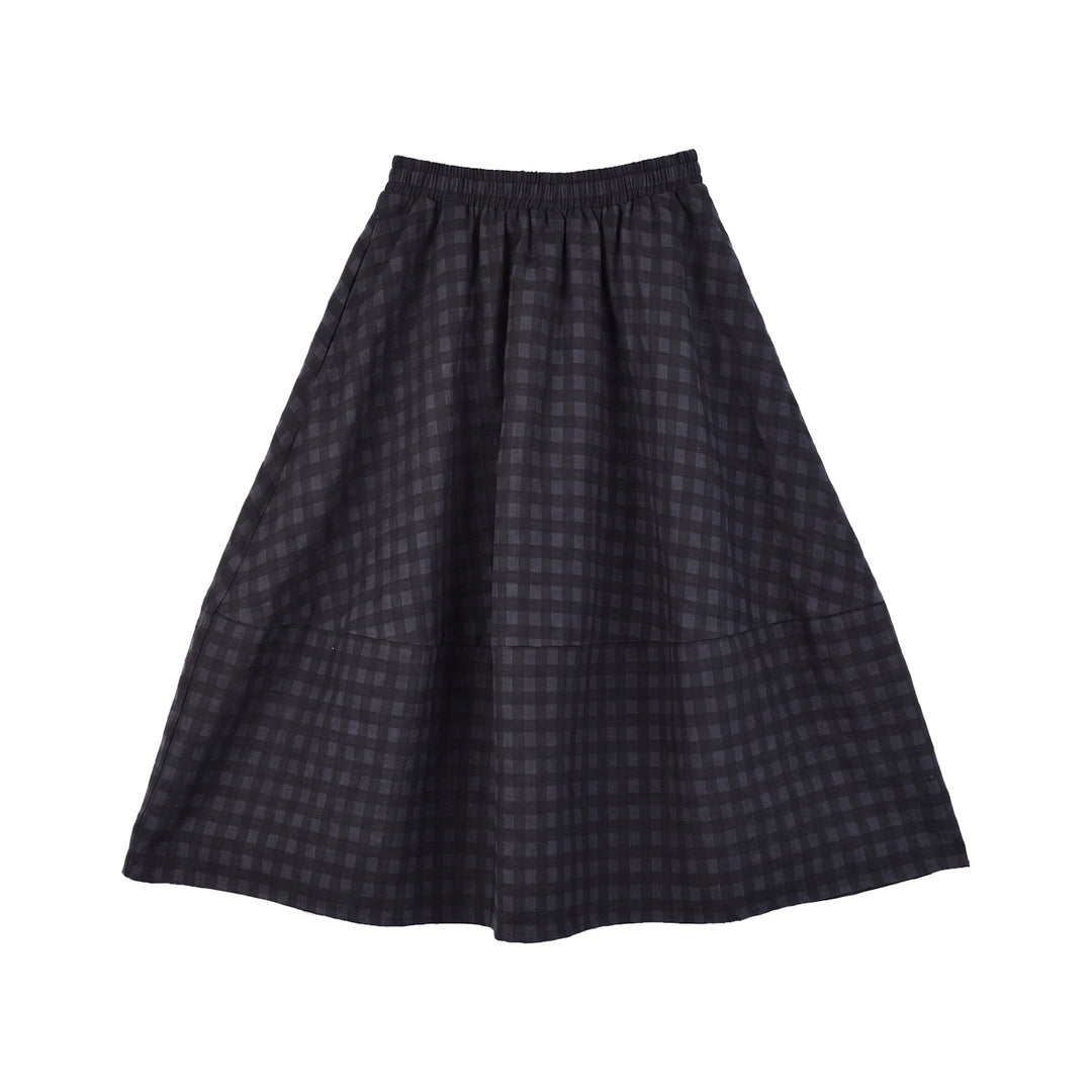 Damen Langer, Plissierter Karorock Shop Nory