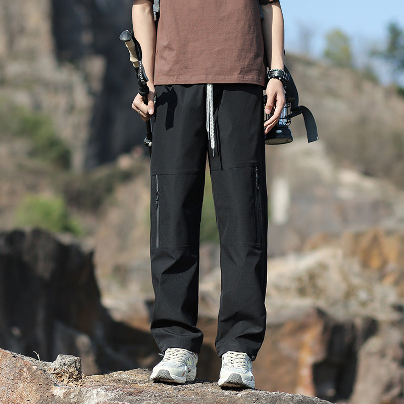 Herren Technische Outdoor- und Wanderhose mit Reißverschlusstaschen und verstellbarer Taille Shop Nory