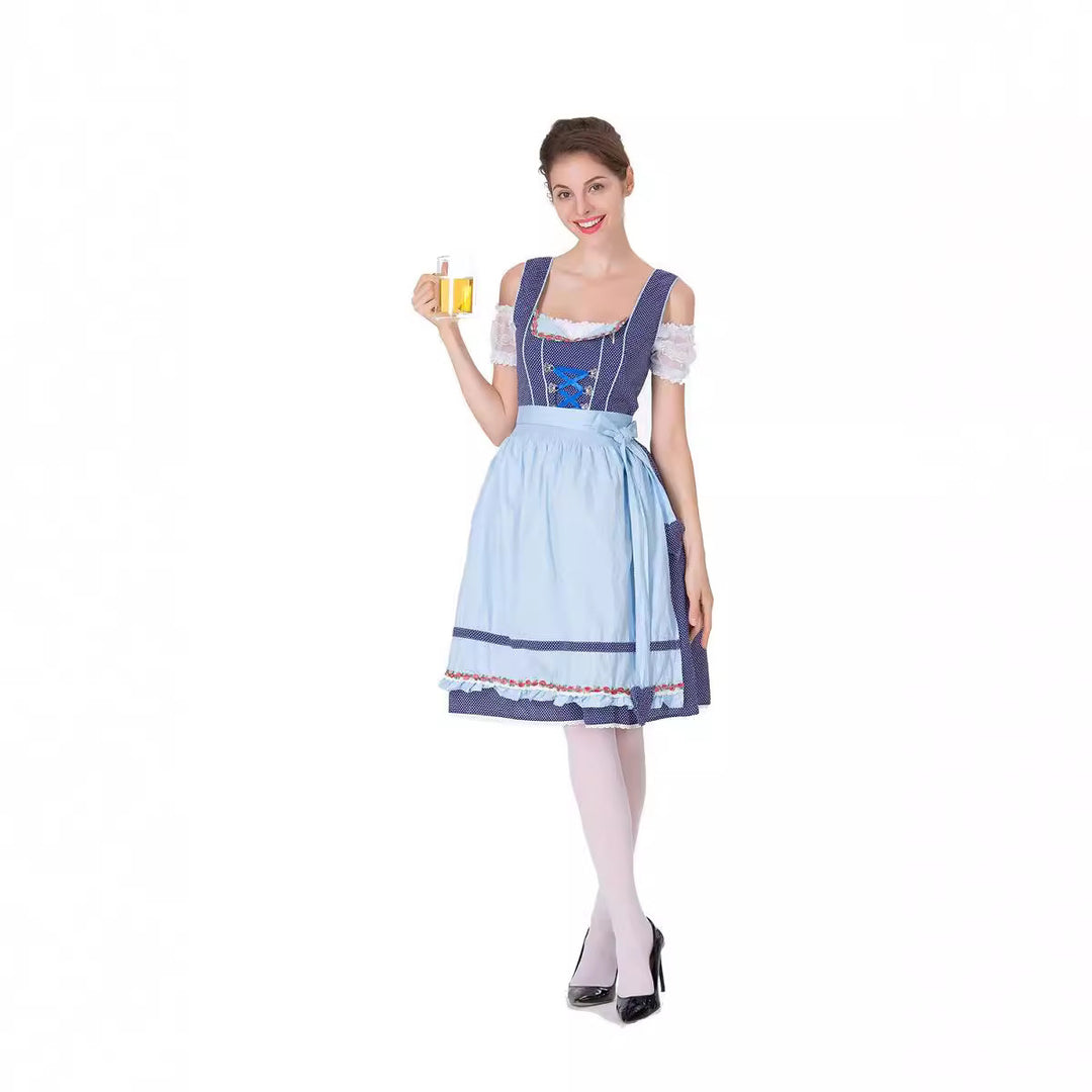 Damen nan tradicionales Oktoberfest Dirndlkleid mit Schürze Shop Nory