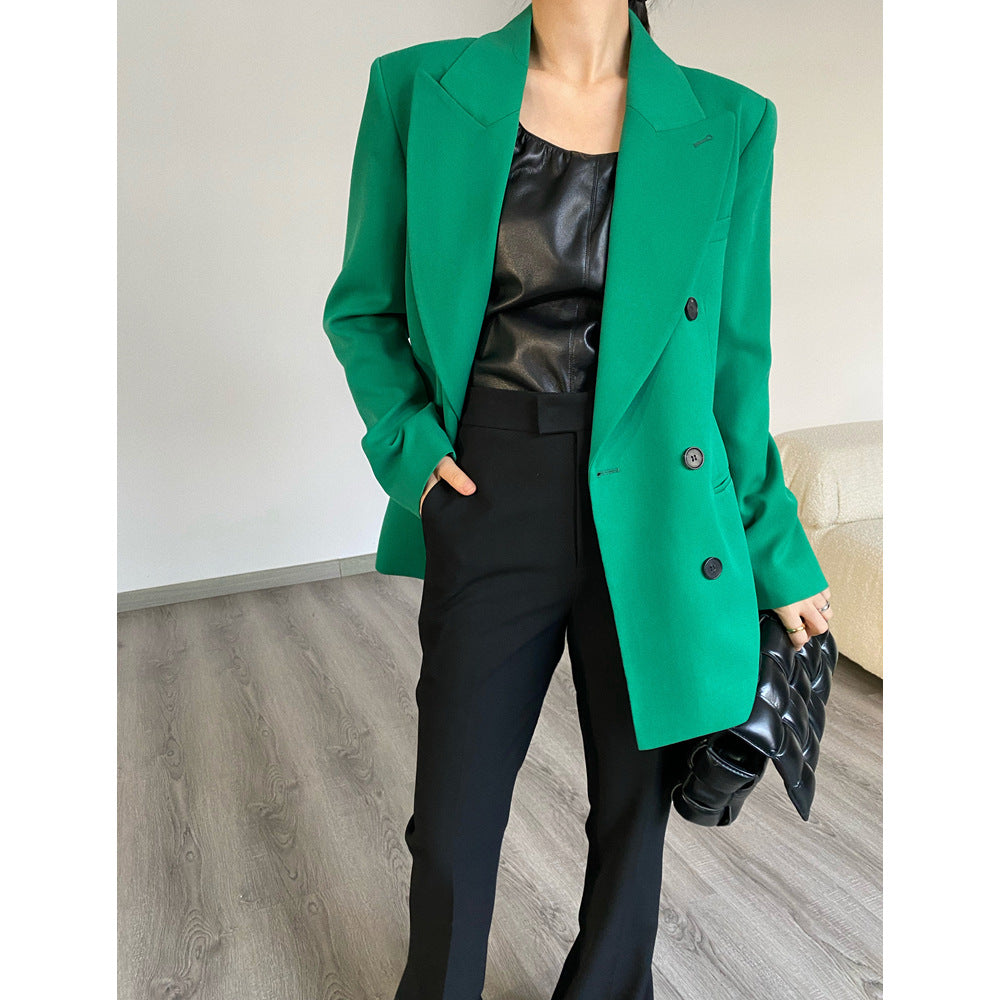 Damen Eleganter Doppeltreiher Blazer Shop Nory