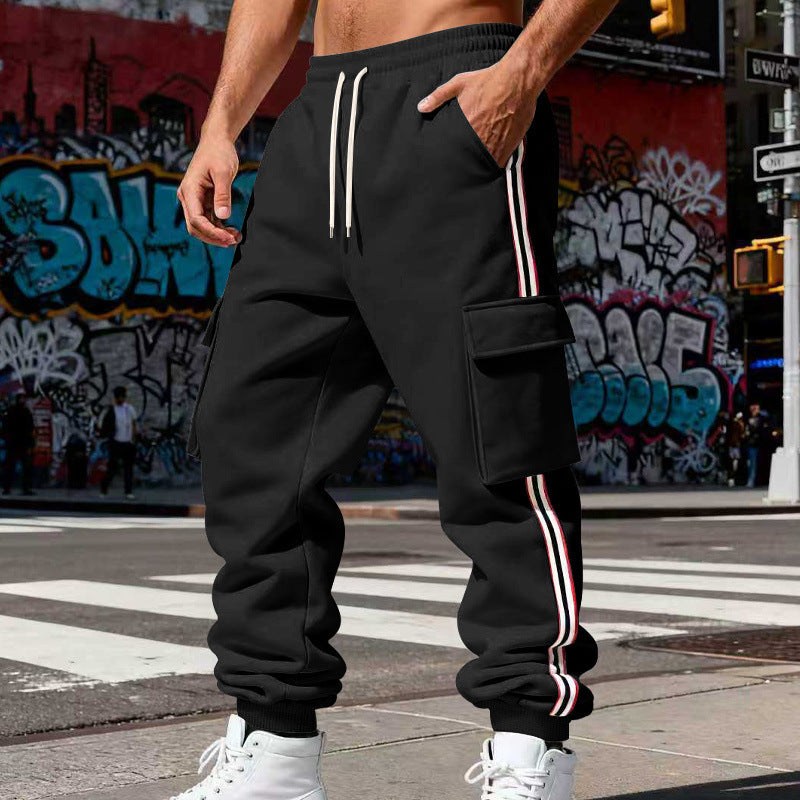 Herren Cargo-Joggerhose mit seitlichen Klapp‑Cargotaschen, Tunnelzug & Rippbündchen Shop Nory