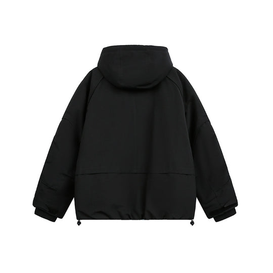 Damen Oversized wattierte Kapuzenjacke mit Raglanärmeln und Kordelzug Shop Nory