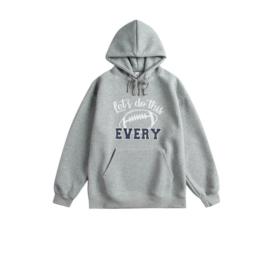 Unisex Kapuzenpullover mit College‑Print, Kängurutasche und relaxed Fit Shop Nory