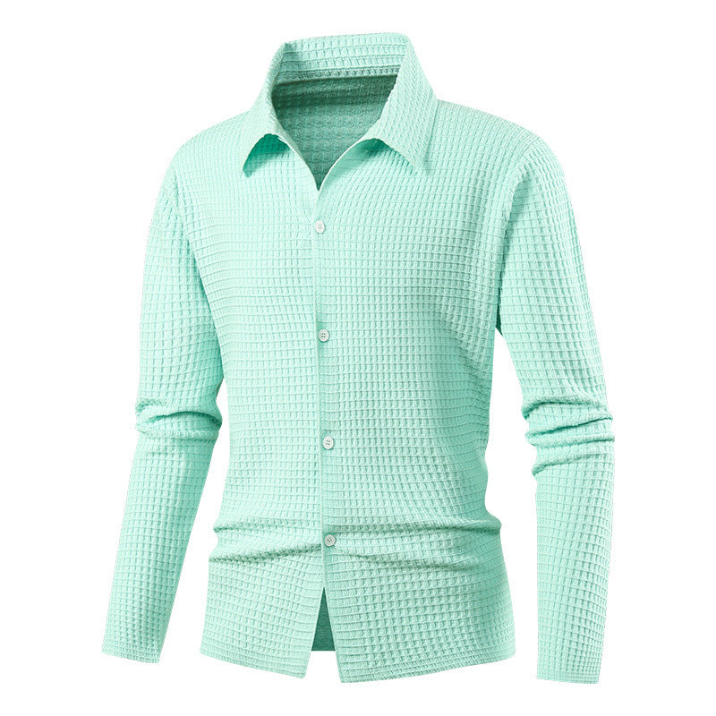 Herren Elegantes Langarmhemd mit Struktur Shop Nory