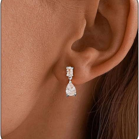 Damen Ohrhänger mit luxuriöser Zirkonia-Anordnung Shop Nory