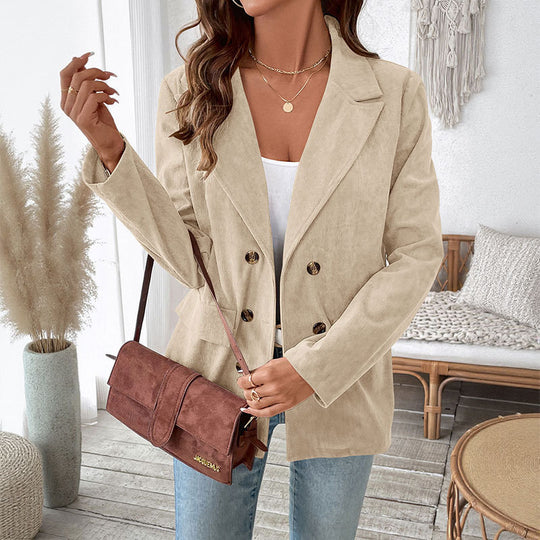 Damen Modische Lässige Cordblazer