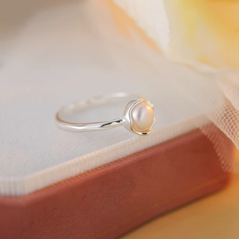 Damen Zierlicher Ring mit eleganter Perle Shop Nory