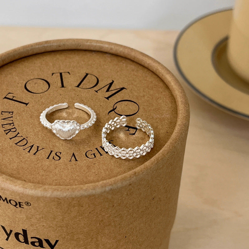 Damen Offener Ring mit elegantem Wellenmuster und strukturiertem Design Shop Nory