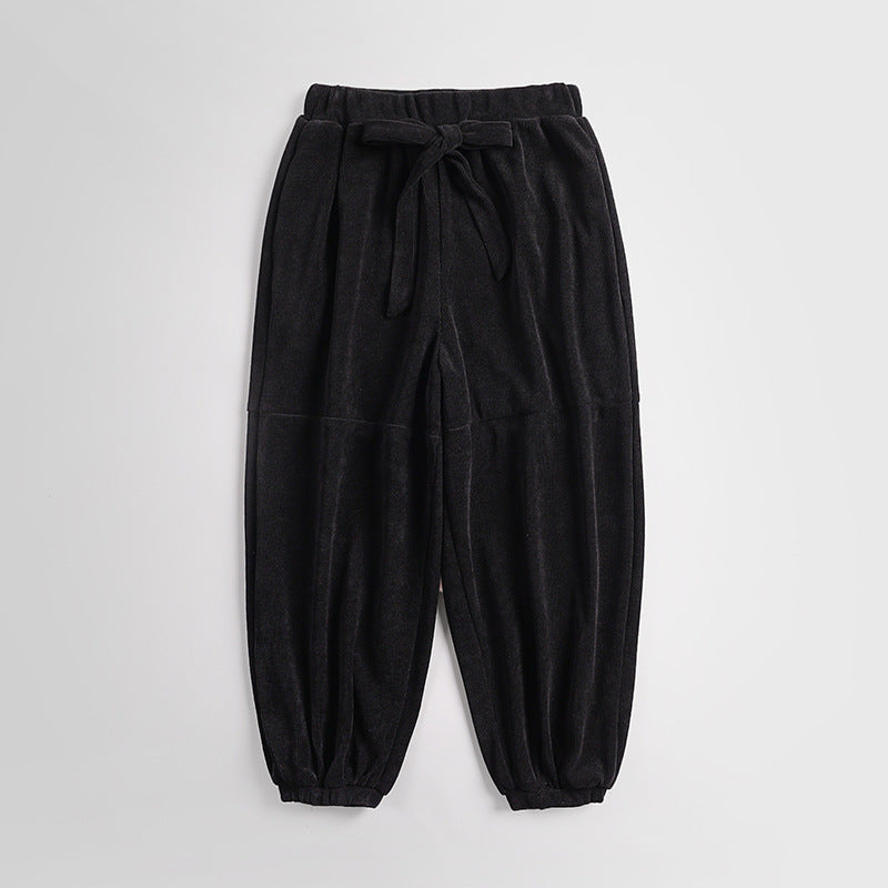 Damen Ripp-Joggerhose mit Tunnelzug hohem Bund und elastischen Bündchen Shop Nory