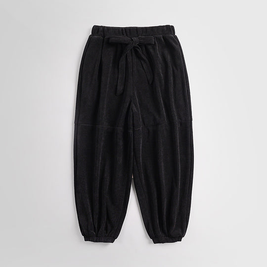 Damen Ripp-Joggerhose mit Tunnelzug hohem Bund und elastischen Bündchen Shop Nory