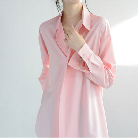 Damen Legere Oversized-Bluse mit modernem Schnitt Shop Nory