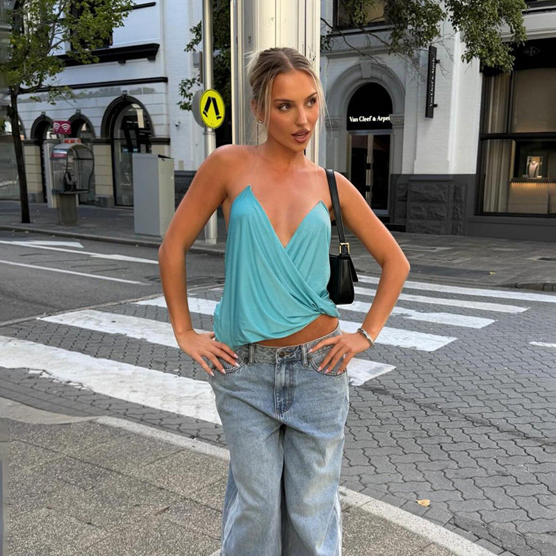 Damen Wickeltop