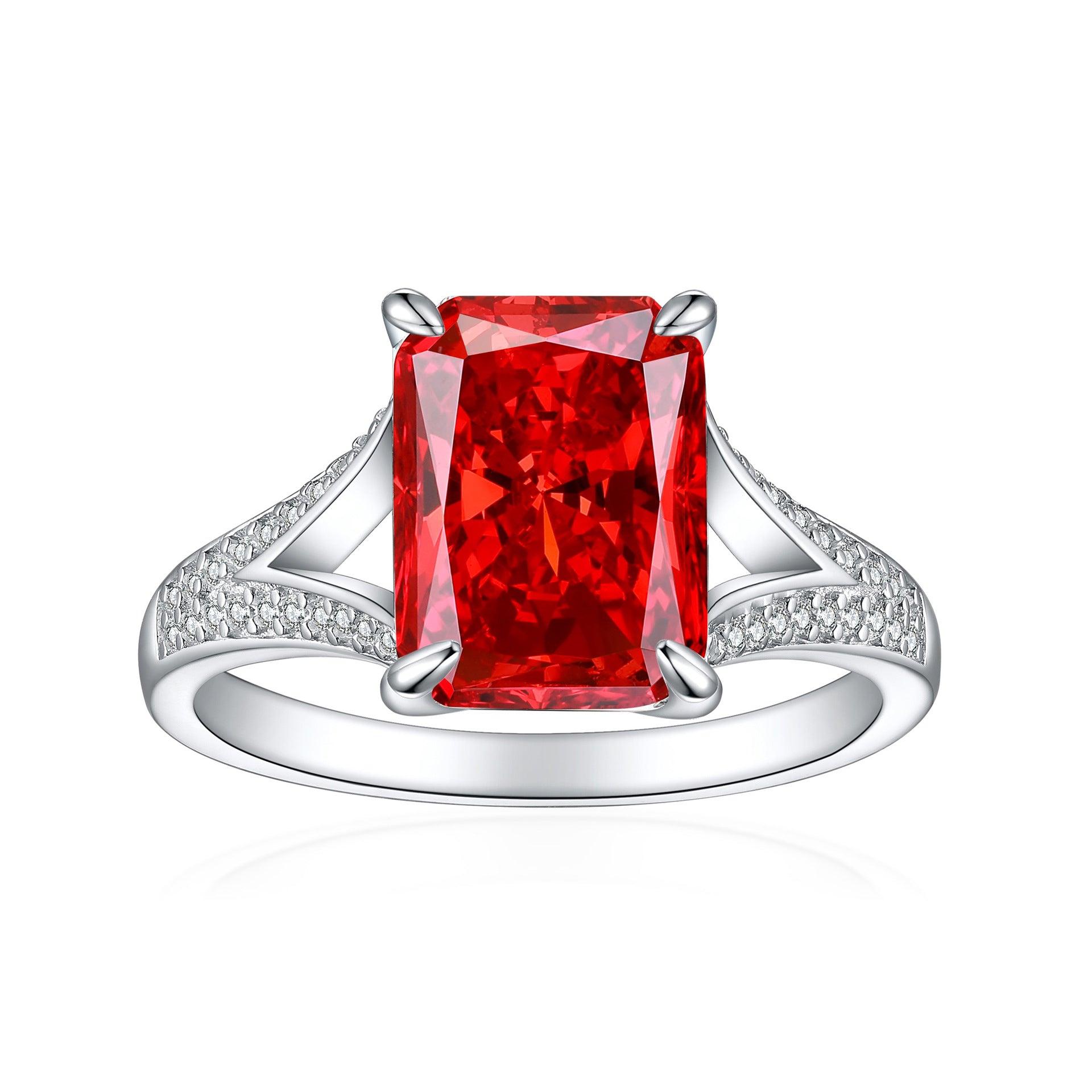 Damenring mit floralem Design und funkelndem Zirkonia-Besatz Shop Nory