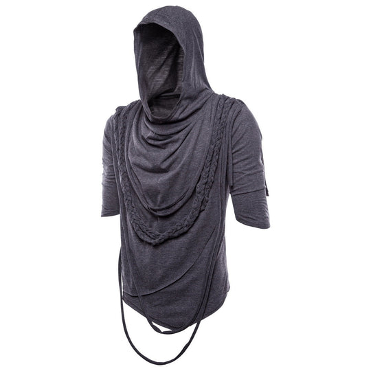 Herren Kapuzenoberteil mit innovativem Design und einzigartiger Drapierung Shopnory