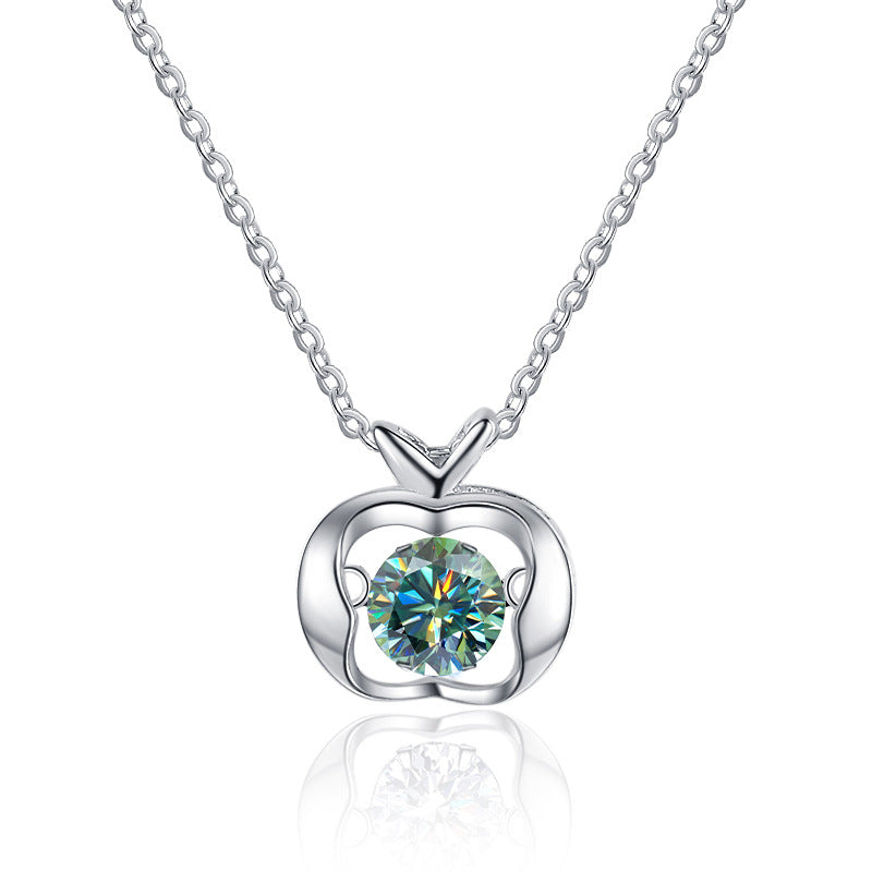 Damen Halskette mit herzförmigem Anhänger und funkelndem Zirkon Shop Nory
