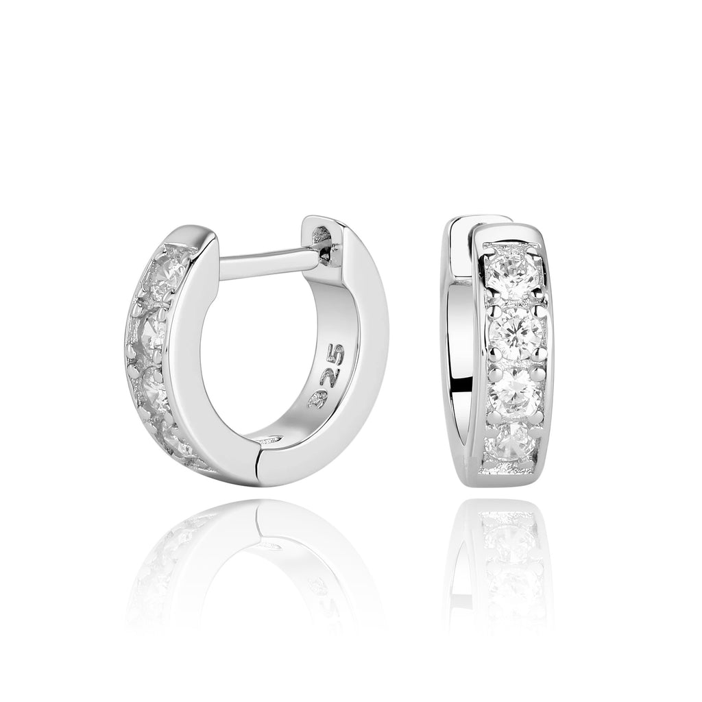 Damen Ohrringe aus 925er Sterlingsilber mit Zirkonsteinen Shop Nory