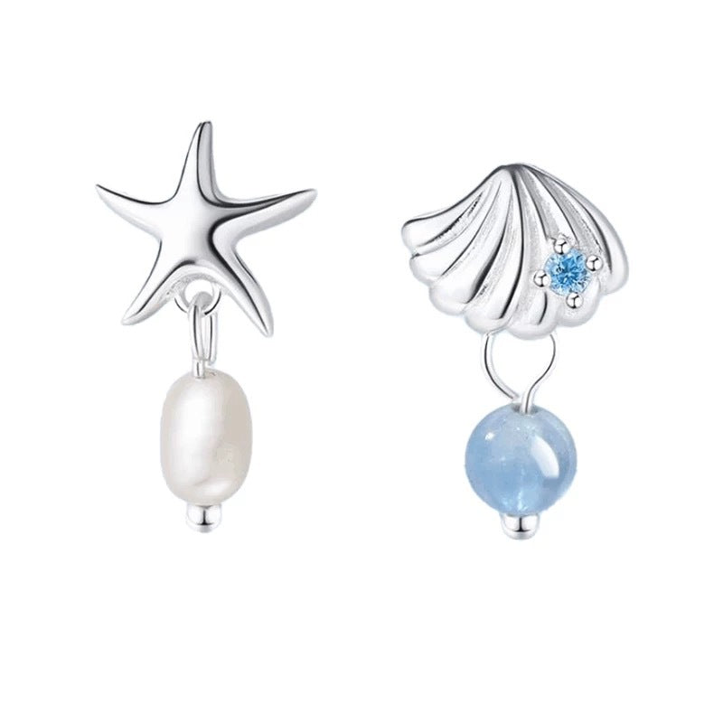 Damen Ohrstecker mit maritimem Design und bunten Perlendetails Shop Nory