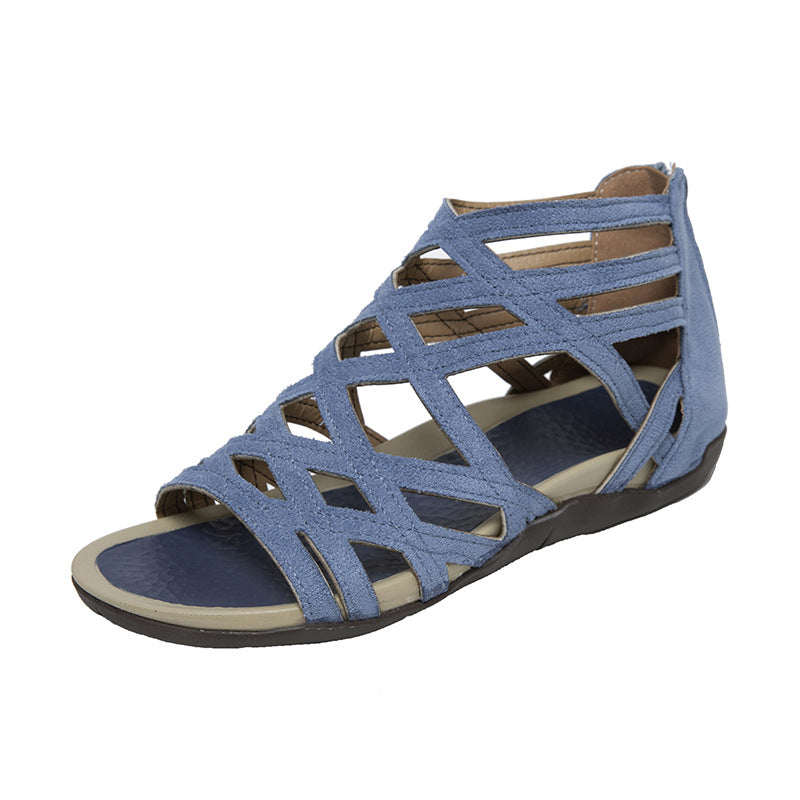 Damen Schnürsandalen mit elegantem Kreuzdesign
