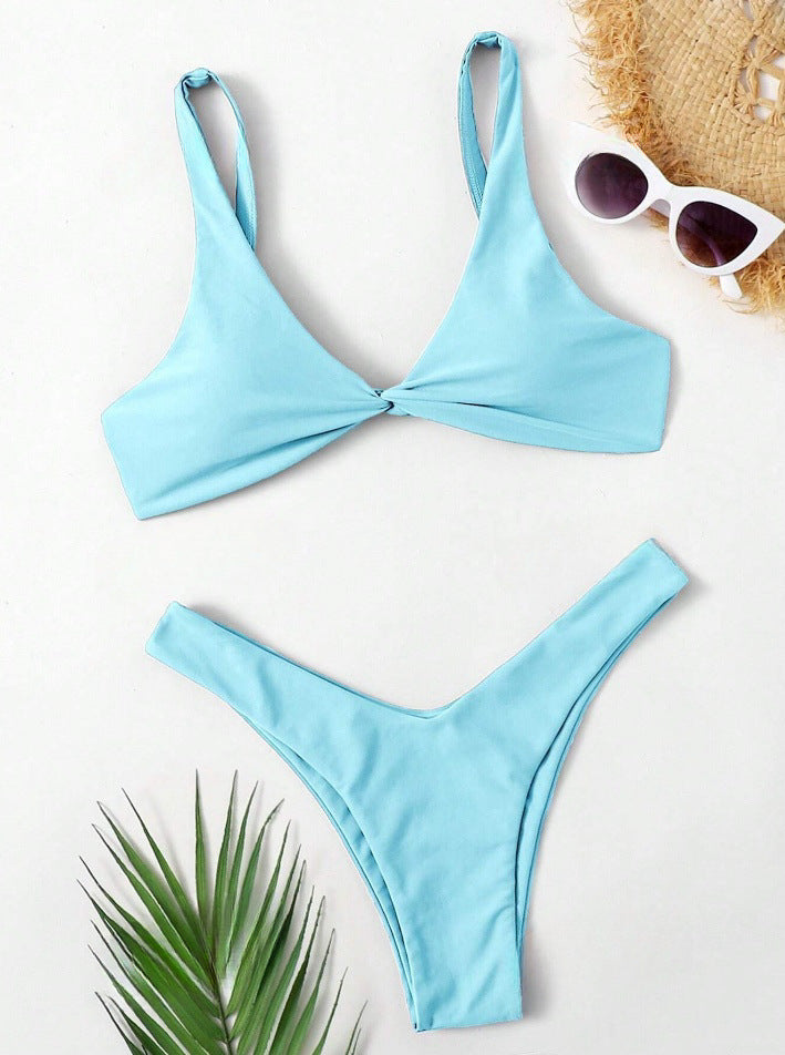Damen Bikini-Set mit stilvoller Knotendetails
