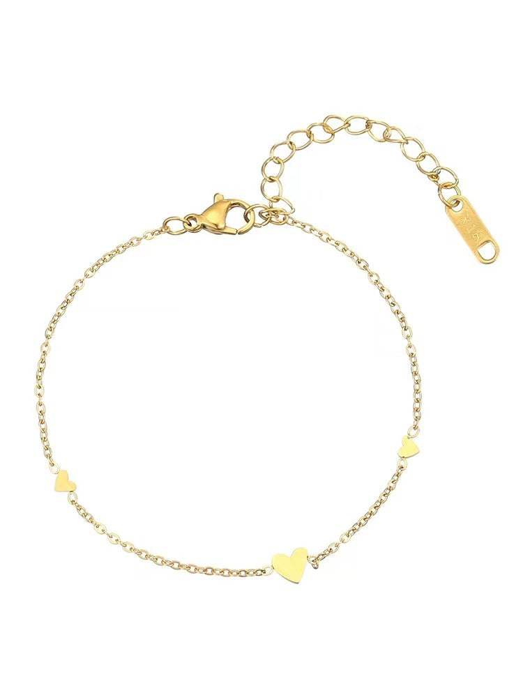 Frauen Herz-Akzent Kette Fußkettchen Shop Nory