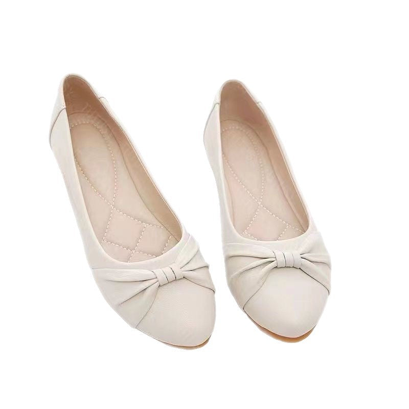 Damen Ballerinas mit modischem Knoten-Design und kuscheligem Innenfutter