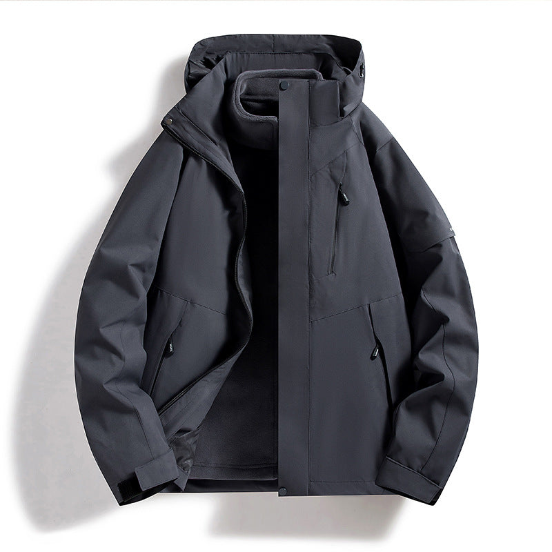 Damen Wasserdichte Outdoor-Jacke mit verstellbarer Kapuze Shop Nory