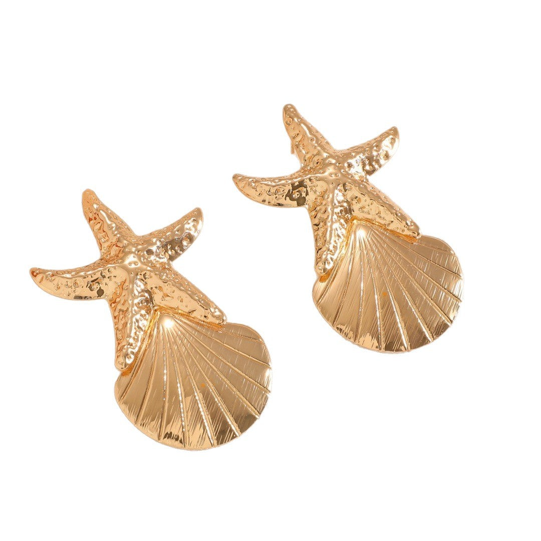 Damen Schmuckset mit maritimen Muschel- und Seestern-Design Shop Nory