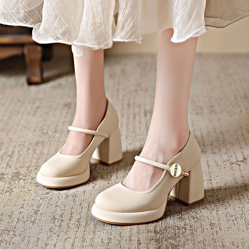 Damen Mary Jane Schuhe mit komfortablem Blockabsatz