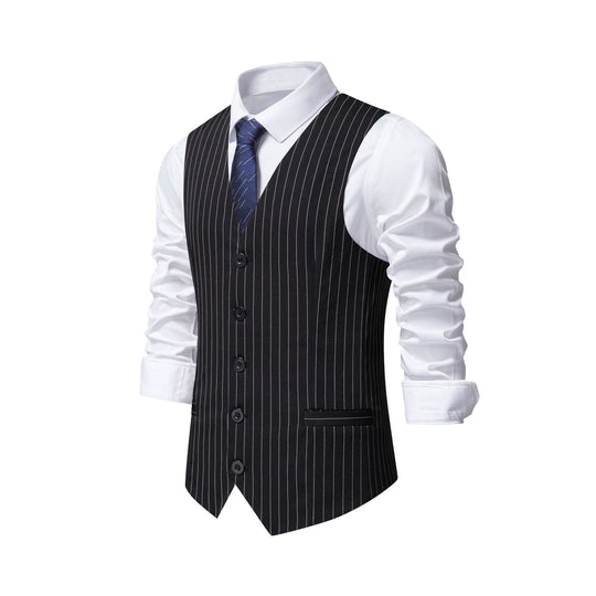 Herren elegante Weste mit feinen Knopfdetails