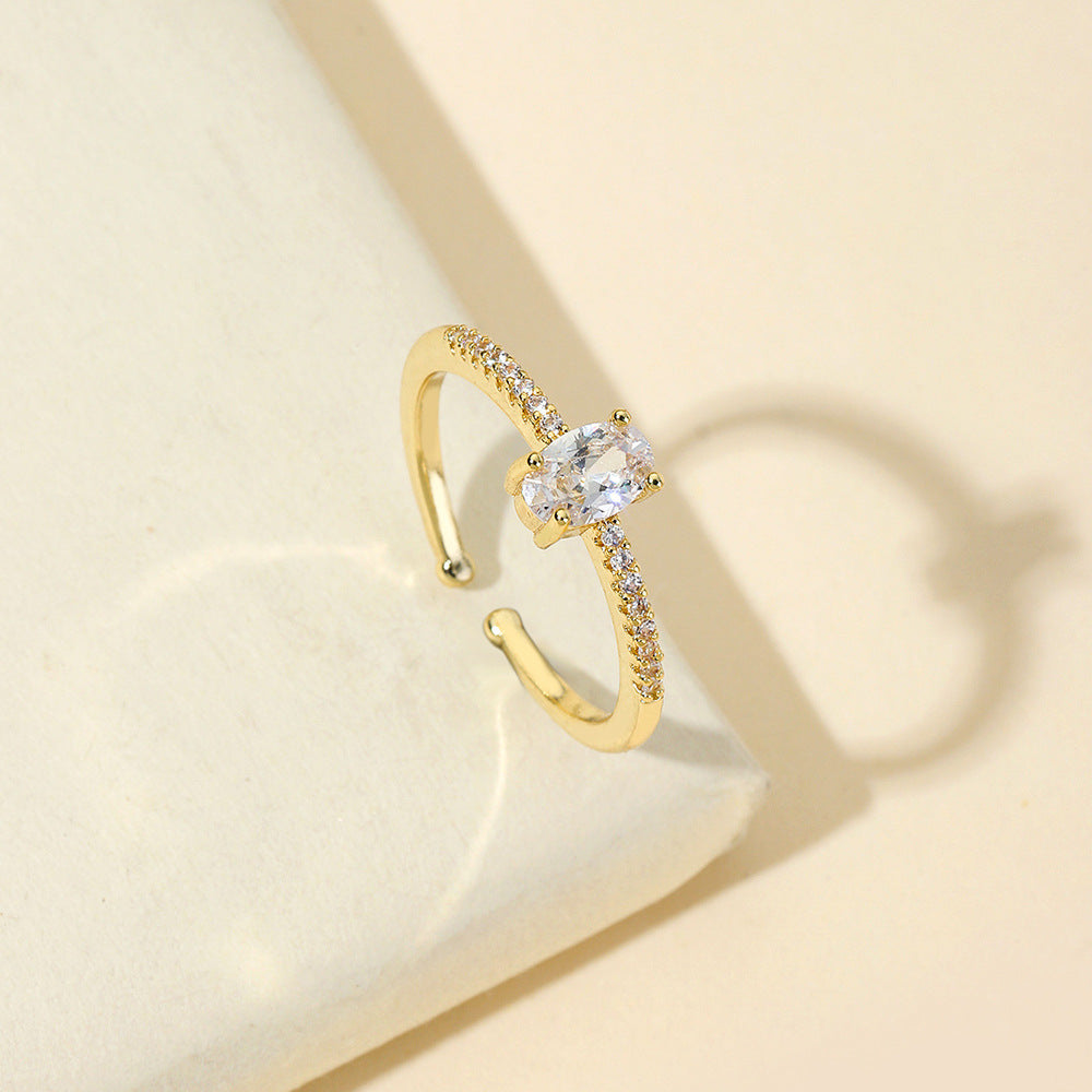 Damen eleganter offener Ring mit Zirkonia Shop Nory