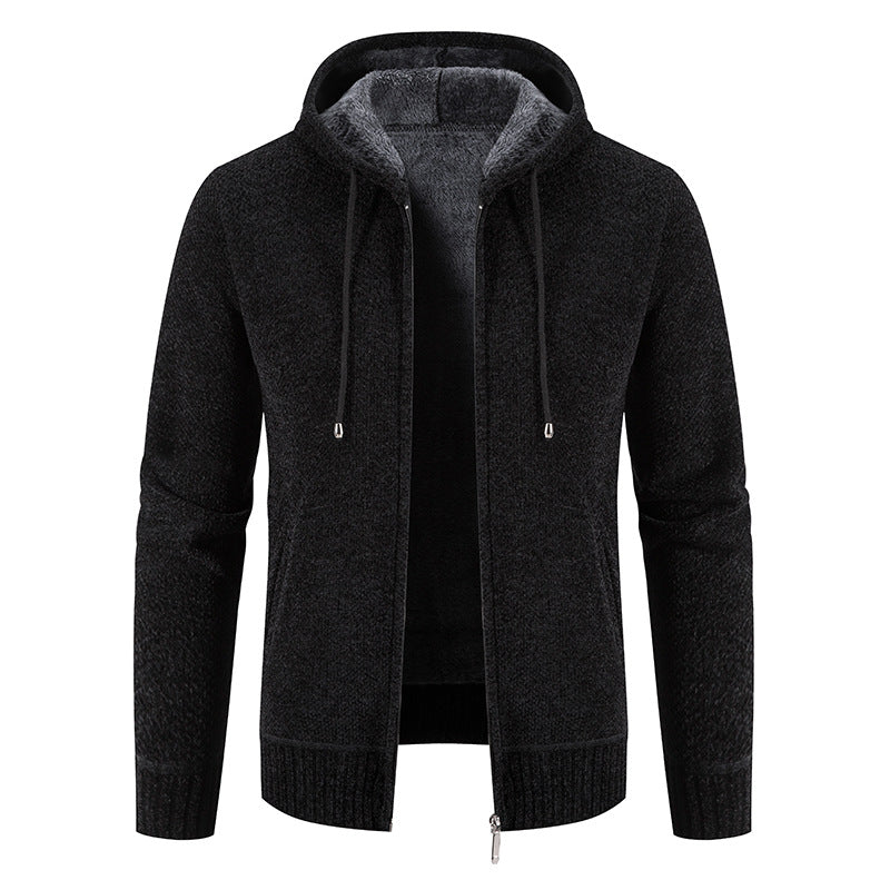 Herren Kapuzenjacke mit weichem Innenfutter und innovativem Design