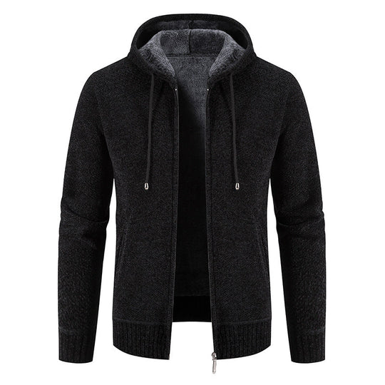 Herren Kapuzenjacke mit weichem Innenfutter und innovativem Design