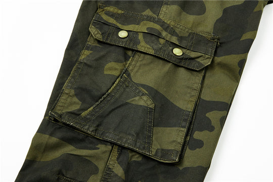 Herren Cargohose im Utility-Stil mit verstärkten Knien, Mehrfachtaschen und Kordelbund Shop Nory