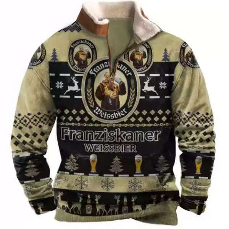 Herren Modischer Hoodie mit Kapuze und maritimem Druck Shop Nory