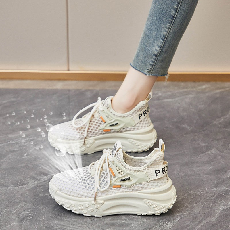 Damen Atmungsaktive Speed-Sneaker mit rutschfester Sohle und innovativer Oberflächenstruktur Shopnory