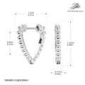 Damen Ohrhänger mit Perlenakzenten aus hochwertigem 925 Sterling Silber Shop Nory