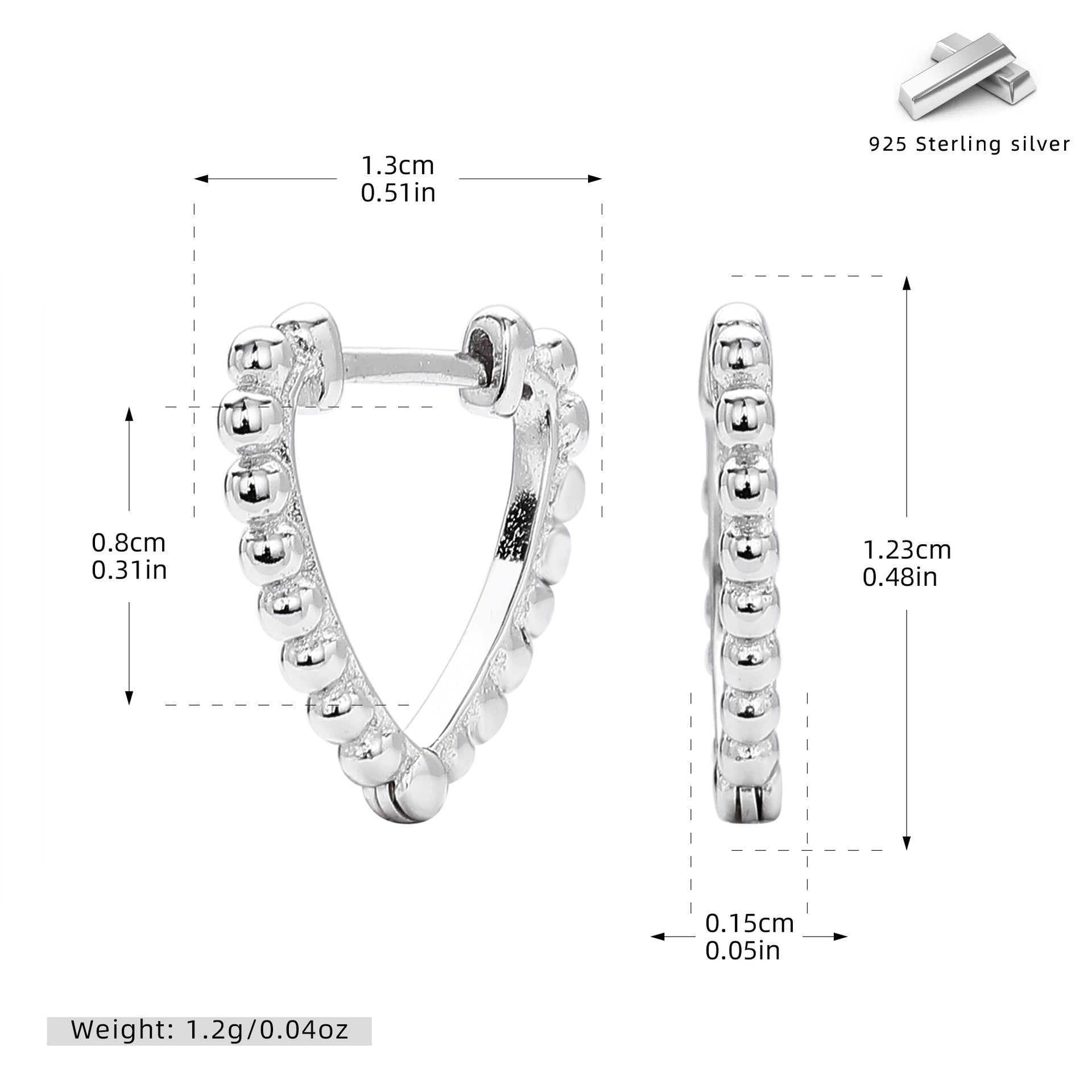Damen Ohrhänger mit Perlenakzenten aus hochwertigem 925 Sterling Silber Shop Nory