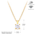 Damen Halskette mit funkelndem Zirkonanhänger aus hochwertigem 925 Sterling Silber Shop Nory