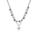 Damen mehrlagige Halskette mit kunstvollen Anhängern und exquisiten Details Shop Nory