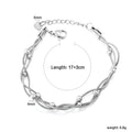 Damen edles Armkettchen mit geschwungenem Design und Perlenakzenten Shop Nory
