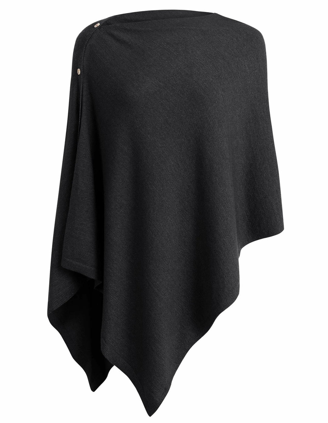 Damen vielseitiger Poncho aus hochwertiger Materialmischung