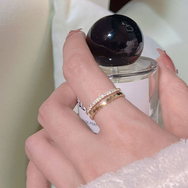Damen filigraner Ring mit edlen Zirkonia-Elementen Shop Nory