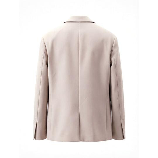 Damen Eleganter taillierter einreihiger Wollblazer mit Reverskragen Shop Nory