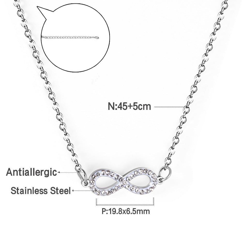 Damen Armband mit unendlichem Symbol aus hochwertigem Edelstahl Shop Nory