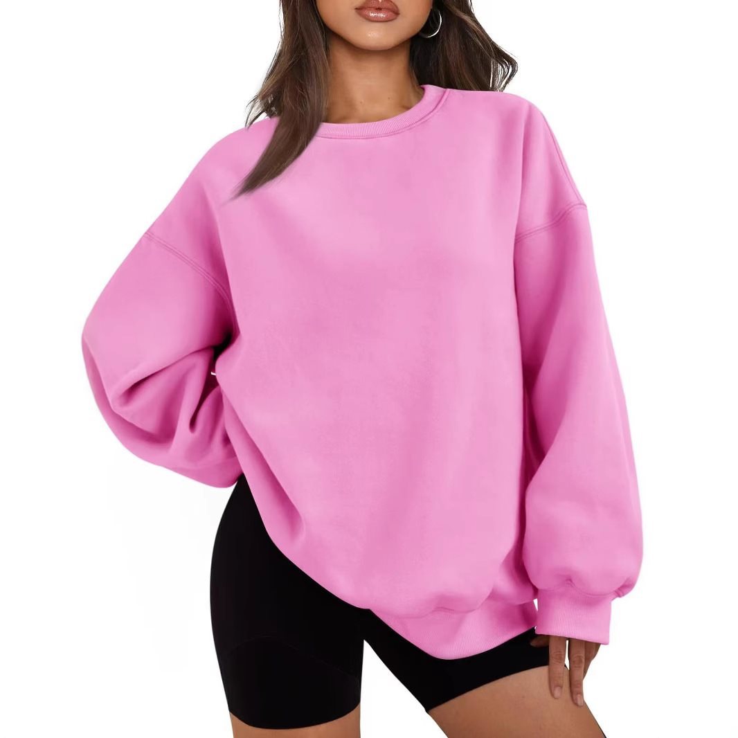 Damen Oversized Sweatshirt mit Rundhalsausschnitt, extraweichem French‑Terry und überschnittener Schulter Shop Nory
