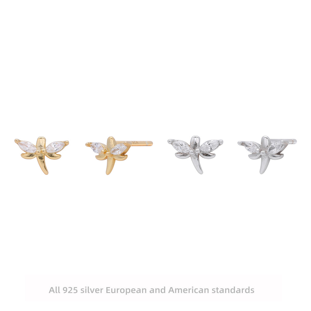 Damen Ohrstecker im eleganten Schmetterlingsdesign aus hochwertigem 925 Sterling Silber Shop Nory